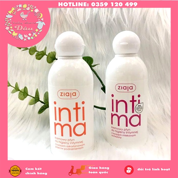 Dung dịch vệ sinh phụ nữ Intima Intima Ziaja - chai 200ml dạng sữa - Ba lan