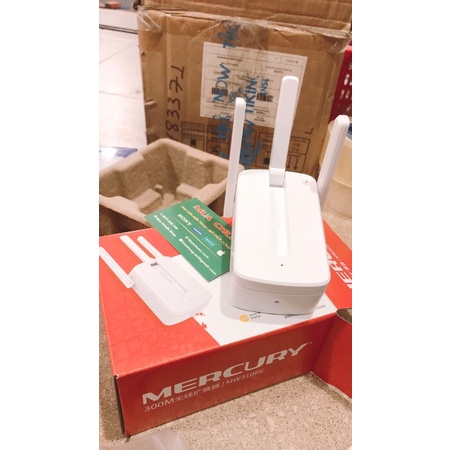 (Bộ kích sóng wifi) Bộ kích sóng wifi Mercury Repeater MW310RE 3 râu