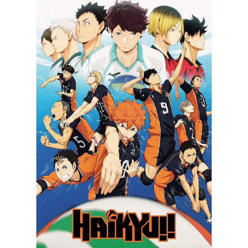 Poster HAIKYUU Chàng khổng lồ tí hon tranh in hình anime chibi trang trí nhà cửa đẹp