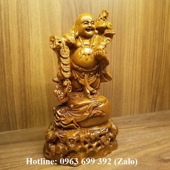 Tượng phật di lặc bằng gỗ