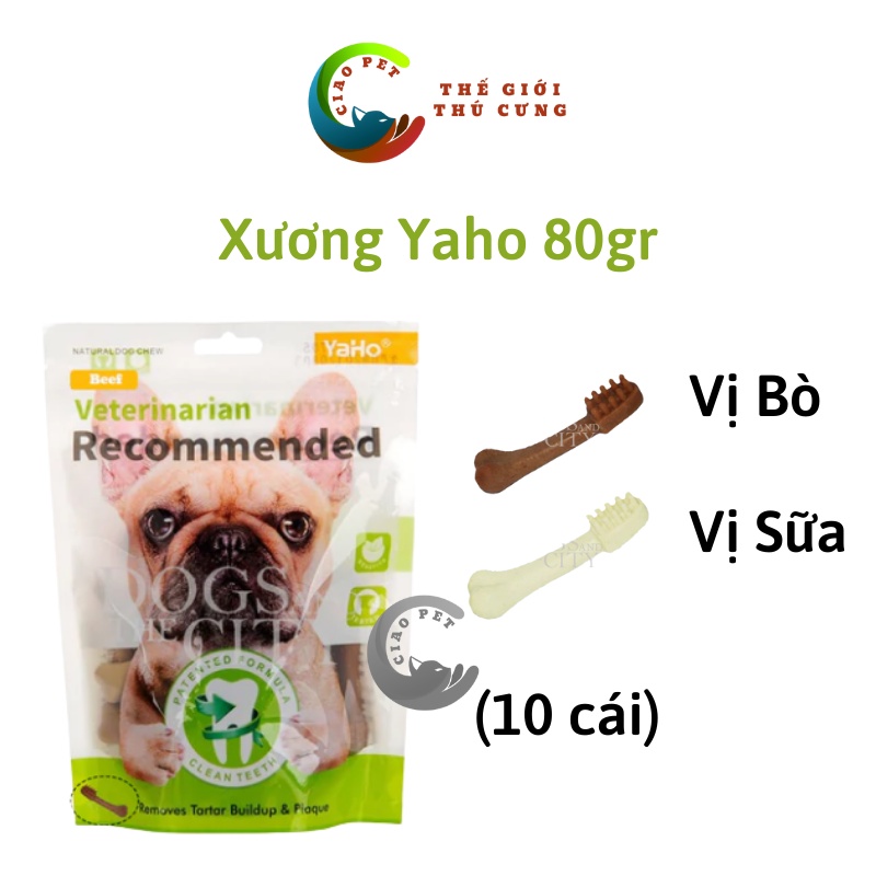 [80gr-90gr] Xương gặm sạch răng cho chó YAHO