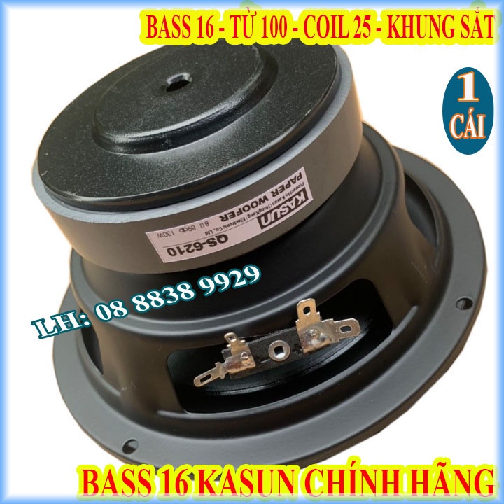 CỦ BASS 16 KASUN TỪ 100 COIL 25 HỒNG KÔNG CAO CẤP CHÍNH HÃNG - GIÁ 1 LOA
