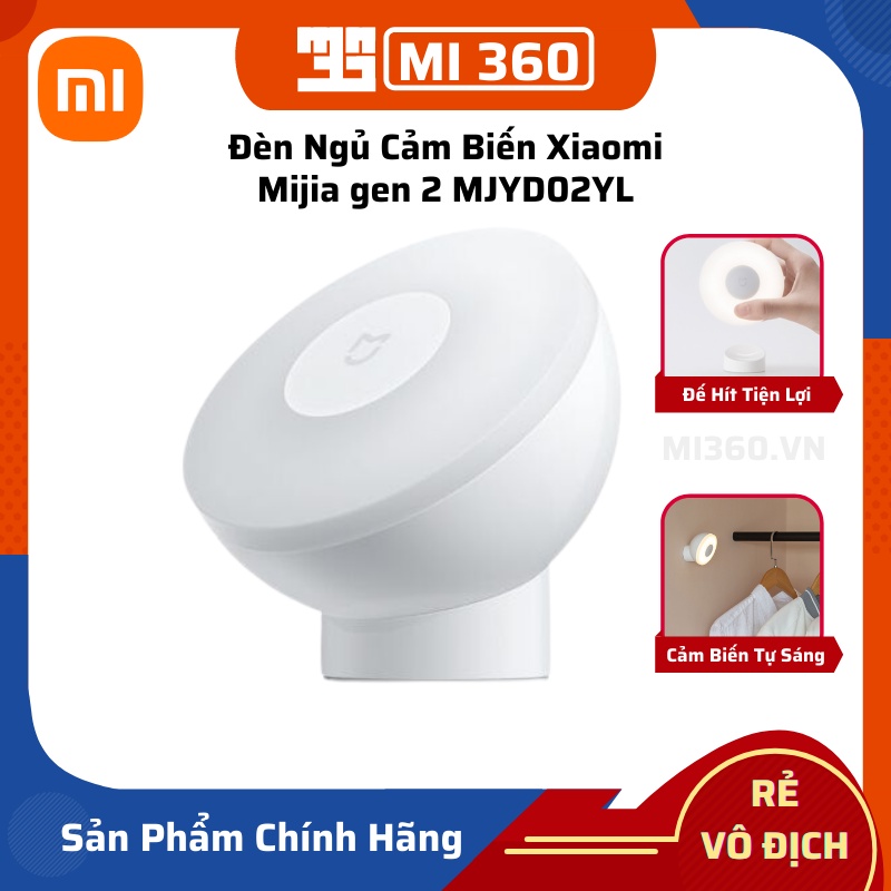 Đèn Ngủ Cảm Biến Xiaomi Mijia gen 2 MJYD02YL✅ Đèn Cảm Biến Xiaomi Tự Động Sáng Khi Người Đi Qua