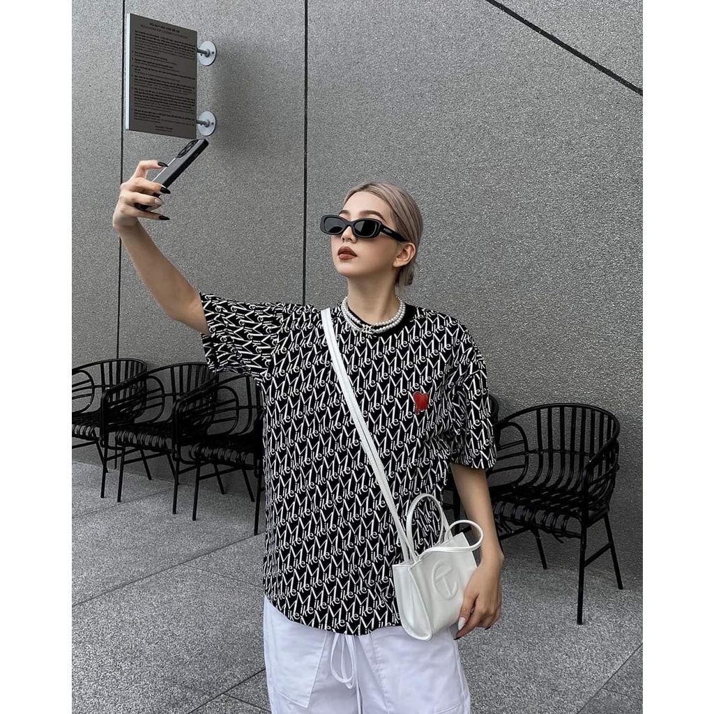 Áo Phông Cổ Tròn In 5D MIKE Bản Chữ Dày Sành Điệu, Cotton Mịn Siêu Thấm Hút Phong Cách Trẻ Trung Năng Động