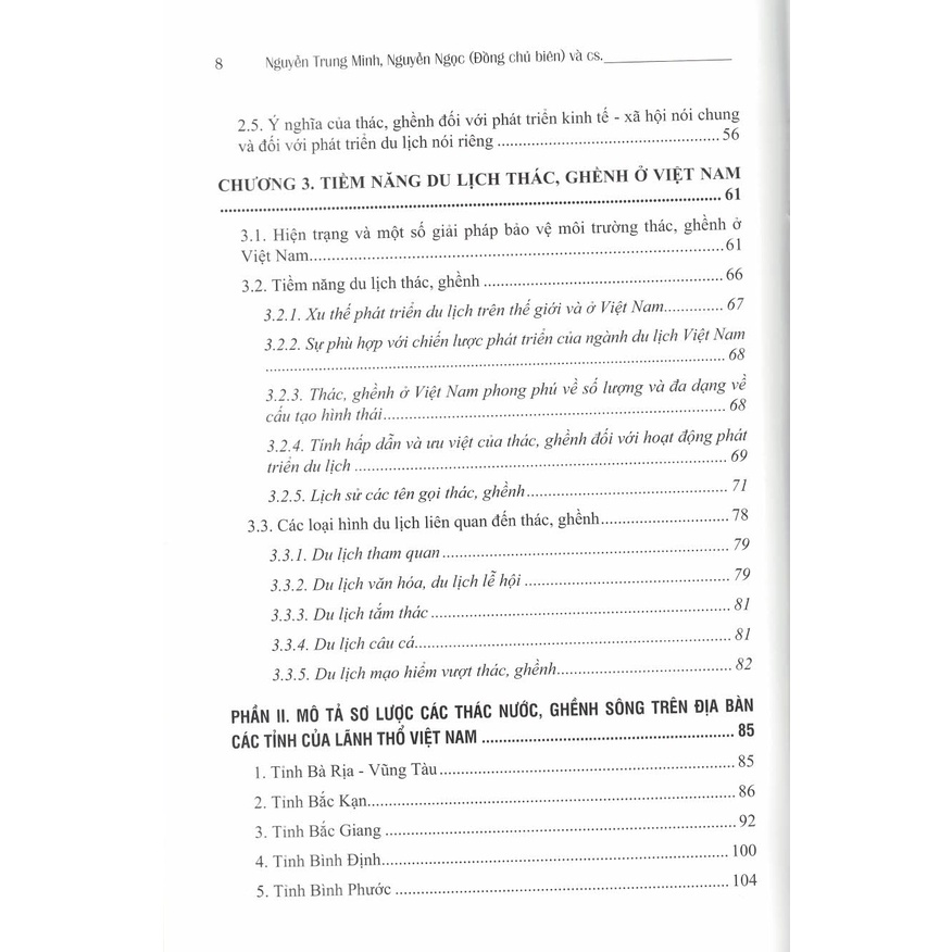 Sách - Hệ Thống Thác, Ghềnh Và Tiềm Năng Du Lịch Thác, Ghềnh Ở Việt Nam