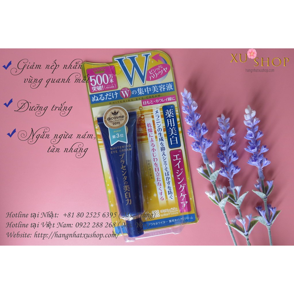 Kem  dưỡng mắt Placenta giảm nếp nhăn, tàn nhang của Meishoku | BigBuy360 - bigbuy360.vn