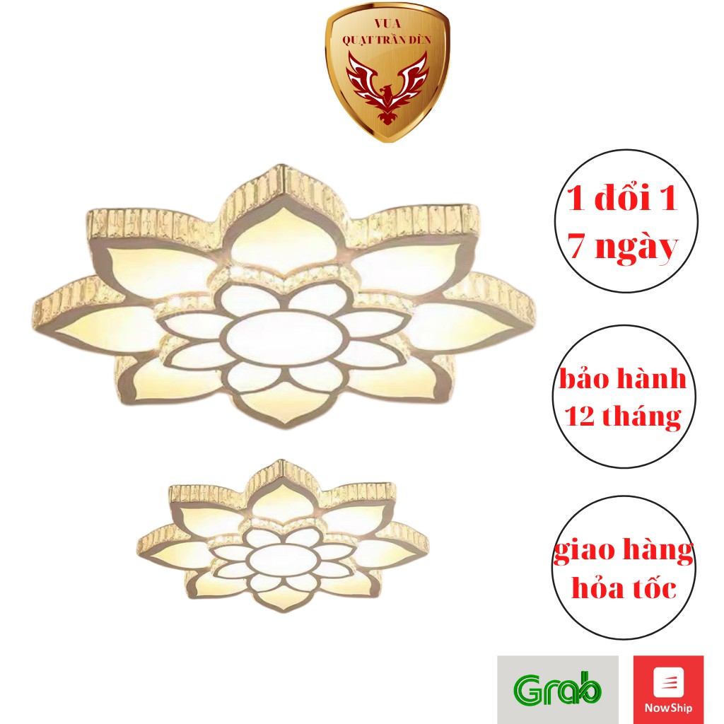Đèn Ốp Trần Pha Lê Cao Cấp QTD801, Đèn Trang Trí Phòng Khách/Phòng Ngủ
