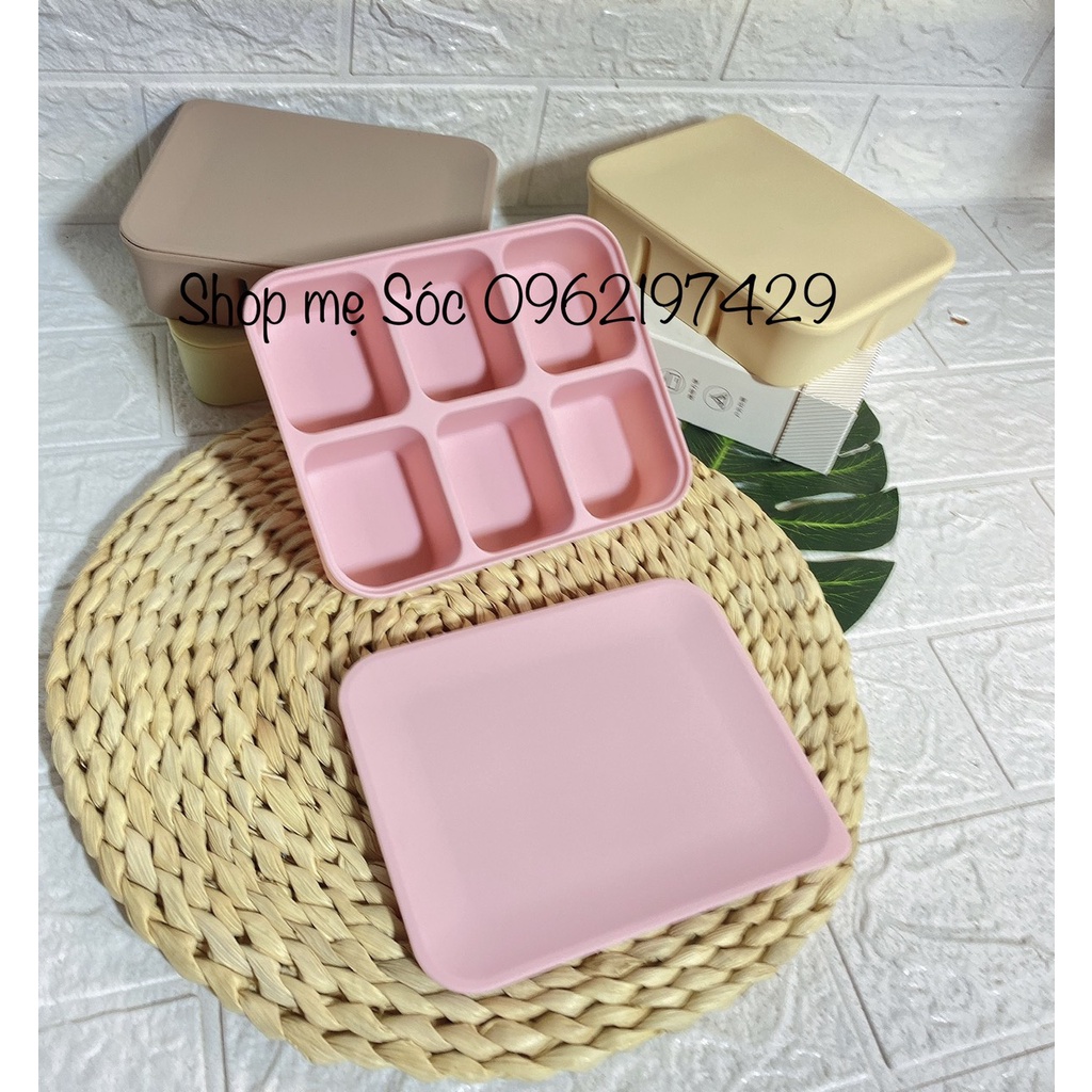 KHAY TRỮ ĐÔNG ĐỒ ĂN DẶM KÈM NẮP ĐẬY SILICONE 6 NGĂN VÀ 12 NGĂN