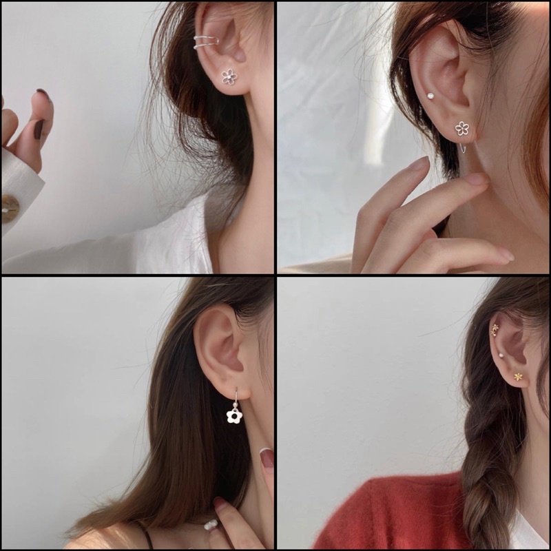 1 đôi bông tai hoa xinh xắn