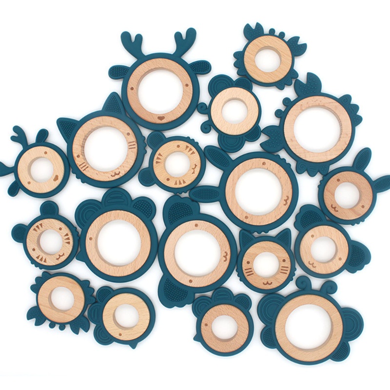 Đồ Chơi Ngậm Nướu Hình Con Cua Hoạt Hình Bằng Silicone Dành Cho Trẻ Em