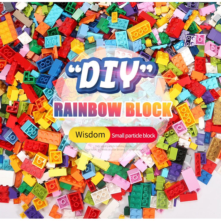 Bộ đồ chơi 500 khối lắp ráp GOROCK size nhỏ dùng làm quà sinh nhật cho bé