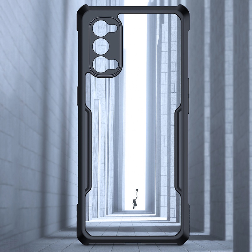 Ốp Lưng chính hãng Xundd cho Oppo Reno4 / Reno 5/ Reno 6  - Màu đen Kiểu Dáng thể thao, chống sốc.