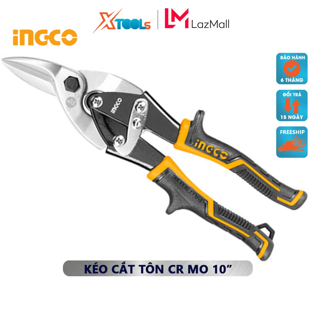 Kéo cắt tôn (cắt phải) INGCO HTSN2610R | dụng cụ cắt tôn chiều dài 250mm (10 inch)