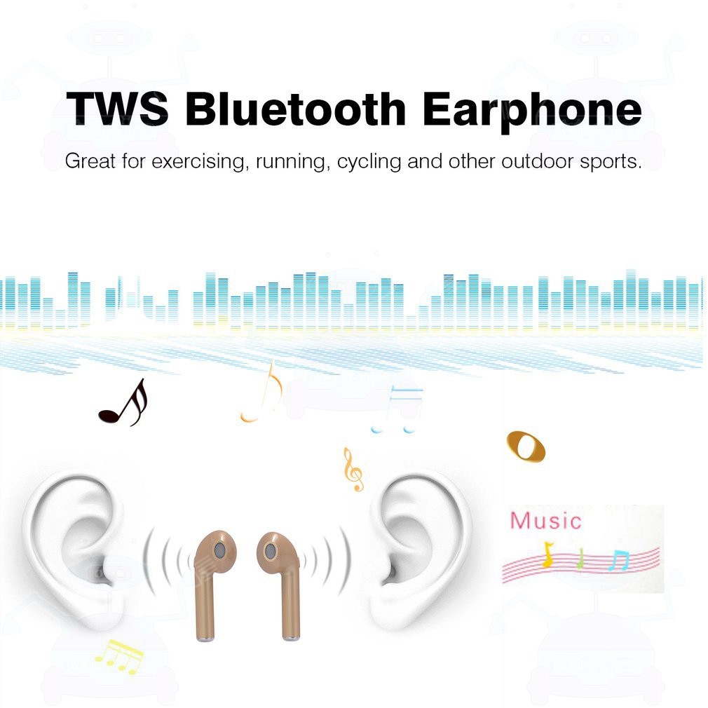 Tai Nghe Bluetooth V4.2 Không Dây Hbq I7 Tws Twins