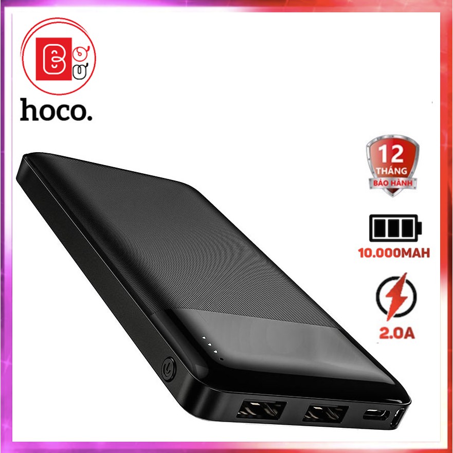 Sạc Dự Phòng Hoco J72 10.000mah CHÍNH HÃNG Có Tích Hợp Đèn Led -Bơ Bư