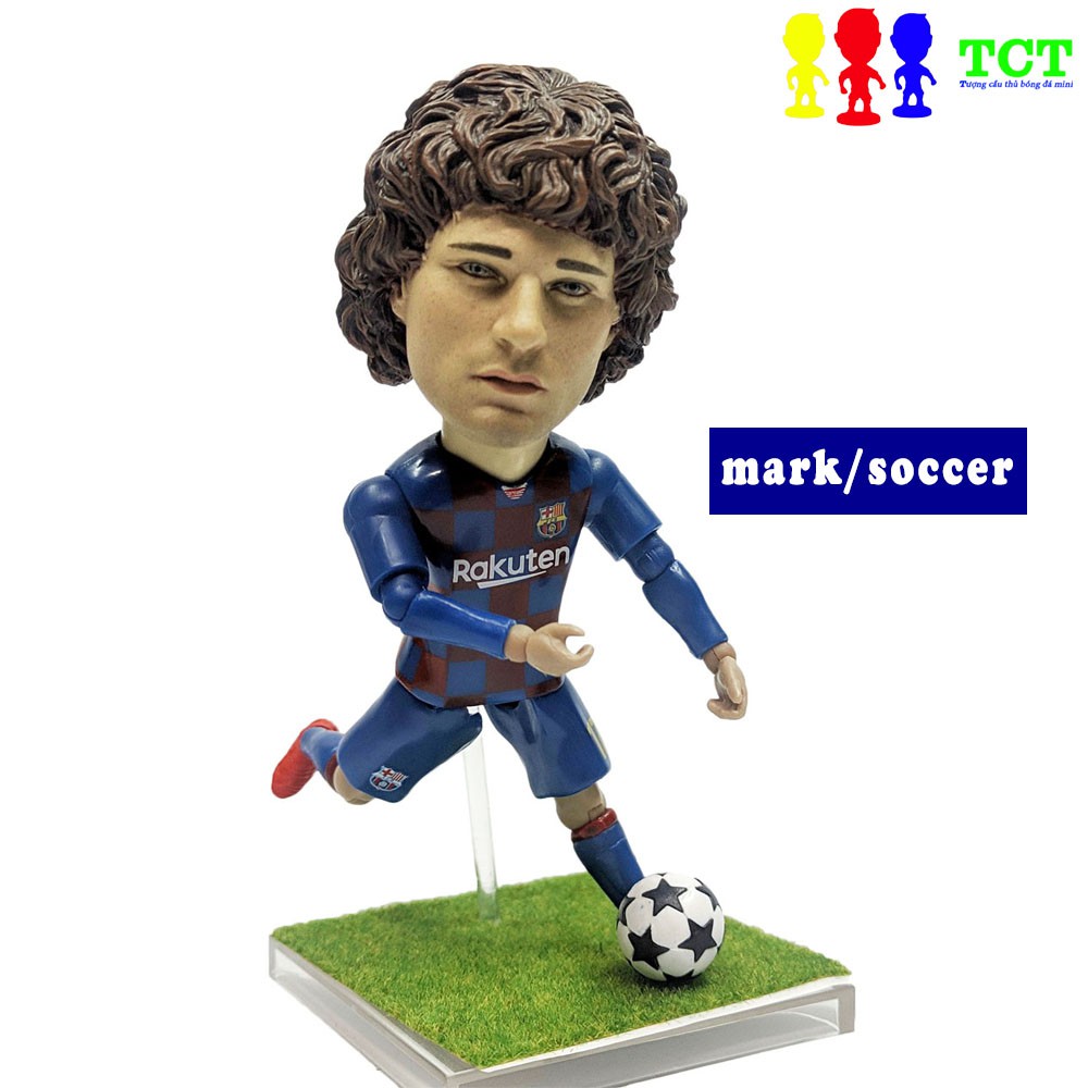 Tượng cầu thủ bóng đá MarkSoccer 13cm Antoine Griezmann - Barcelona thỏa thích tạo dáng