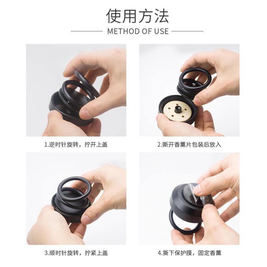 [Hot]-VÒNG XOAY VÔ CỰC KHỬ MÙI Ô TÔ