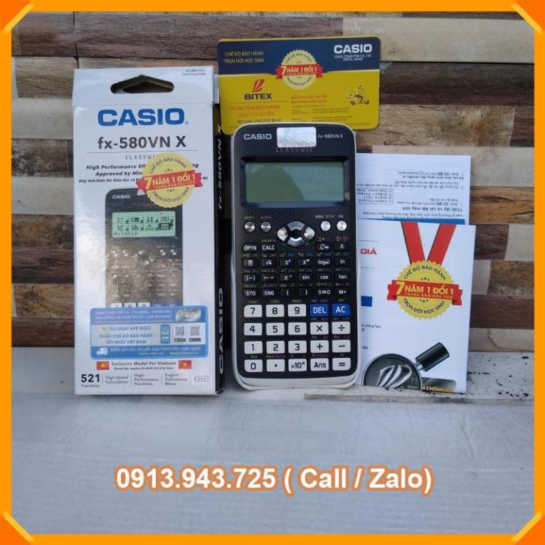 Máy tính Casio FX 570VN Plus – 580VNX Bảo Hành 7 NĂM Chính Hãng nhập khẩu THÁI LAN [VPP Tiến Phát]