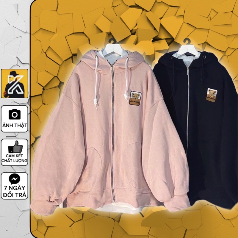 Áo Khoác Nỉ Dáng Rộng BEAR [ nam nữ mặc + sẵn ]