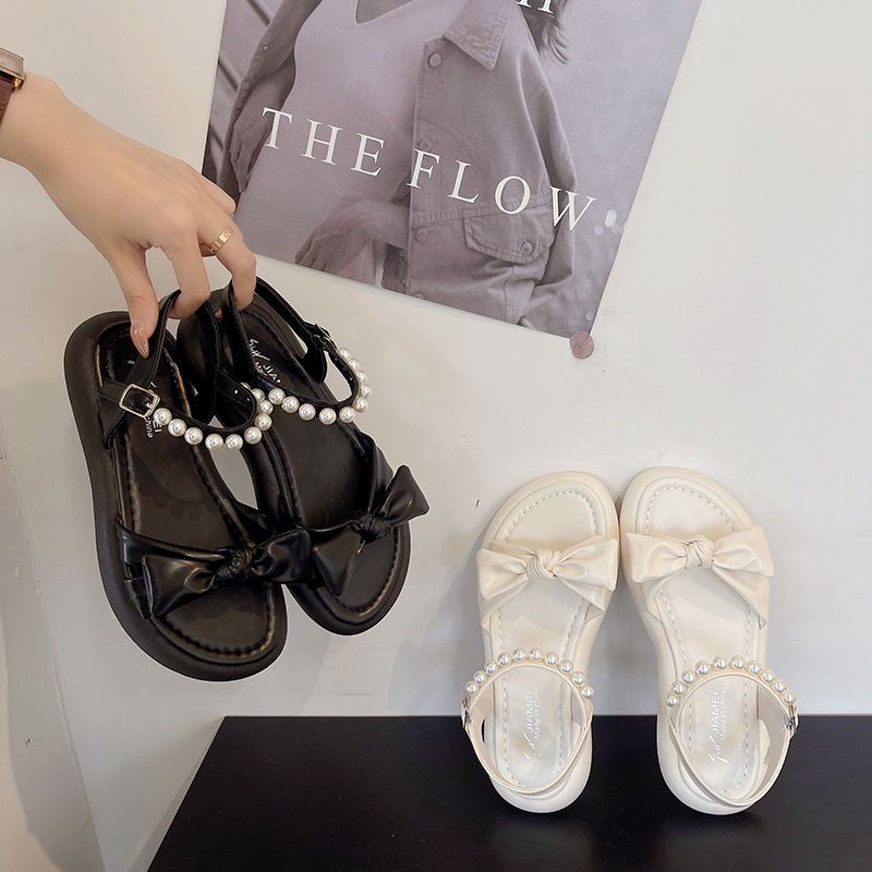 Giày Sandal Đế Dày Thời Trang Mùa Hè Xinh Xắn