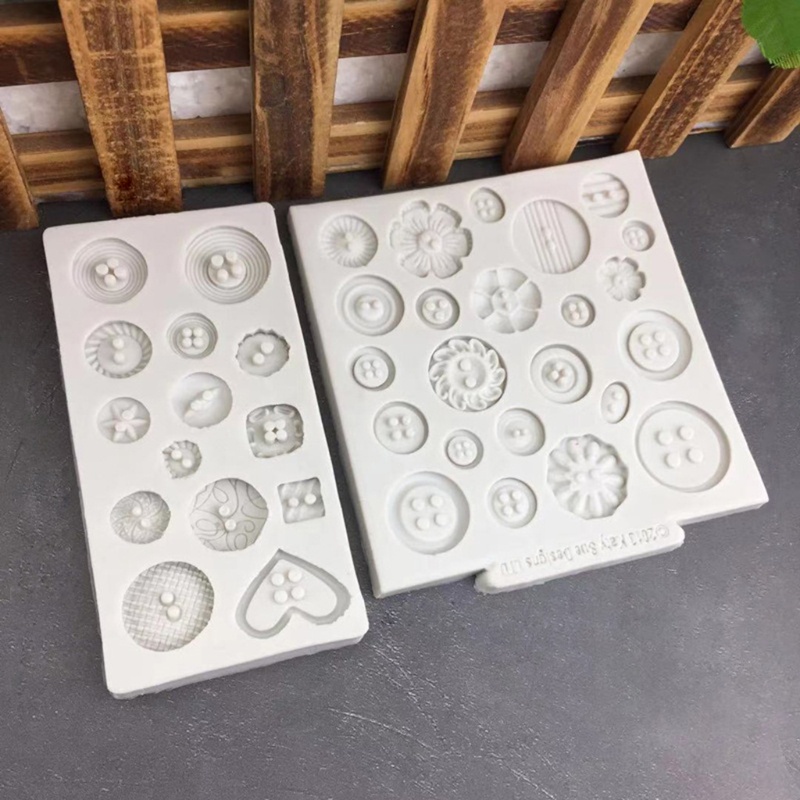 Khuôn silicone làm xà phòng/ nến hình nút tinh tế diy