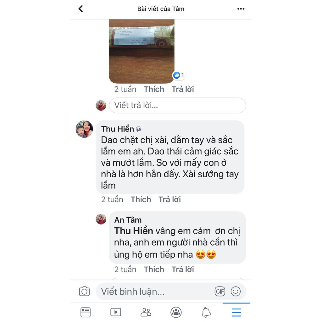 Dao thái nhỡ thép trắng không gỉ Nhật Bản.