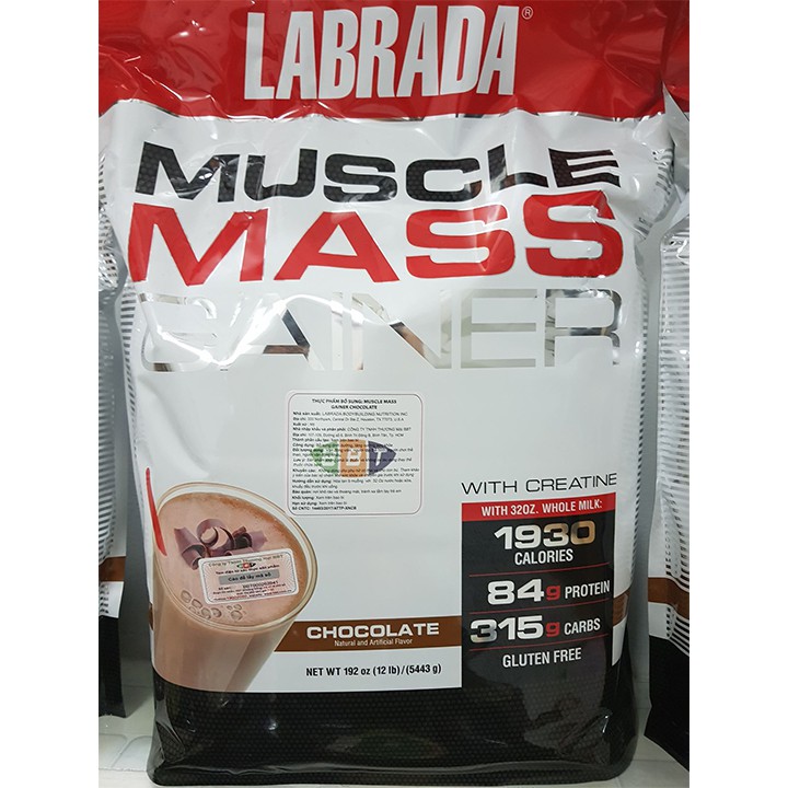 Sữa tăng cân tăng cơ Muscle Mass Gainer hương Chocolate bịch 5.4 kg - Hàng phân phối chính hãng BBT | BigBuy360 - bigbuy360.vn