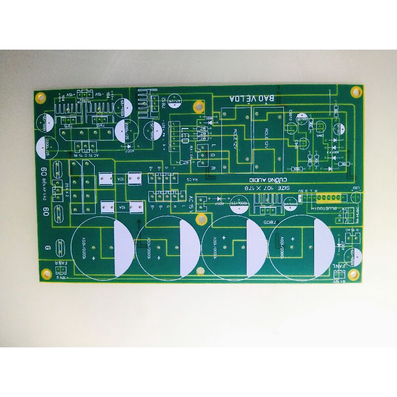 Bo pcb nguồn 4 tụ có liền bluetooth
