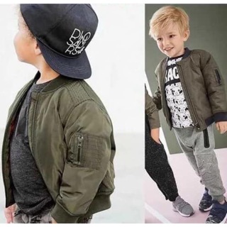 Áo Khoác Bé Trai Bomber Rêu Next