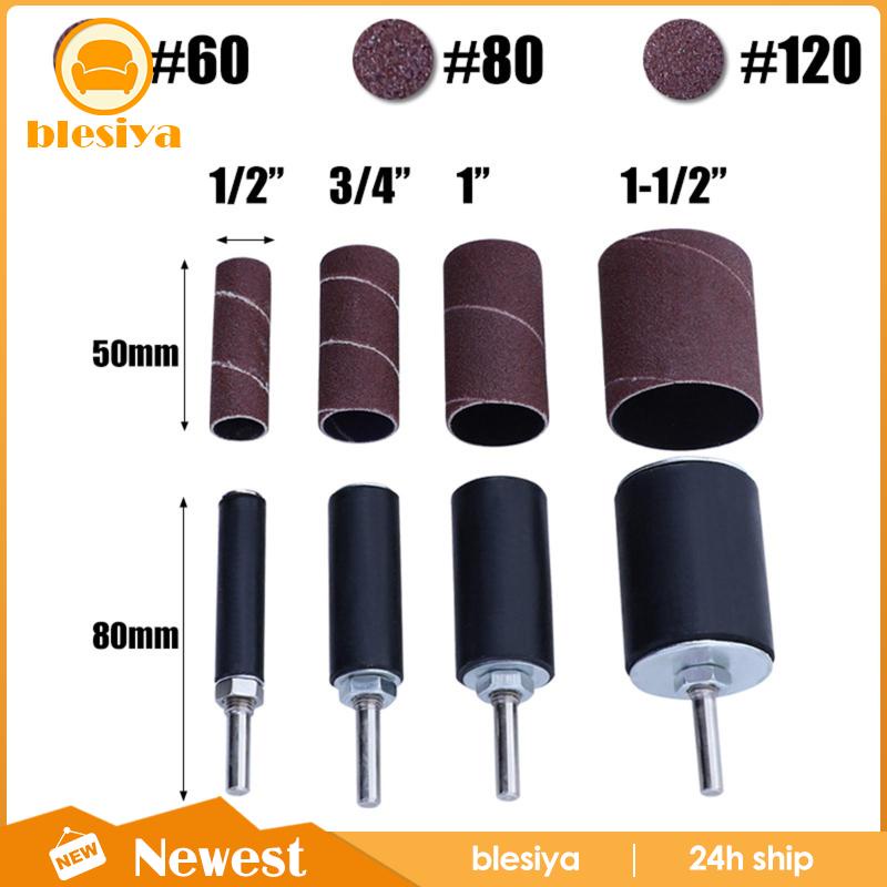 [Blsiya] Giấy Nhám Giấy Nhám Cuộn Tròn Trục Kim Loại Thiết Bị Làm Việc