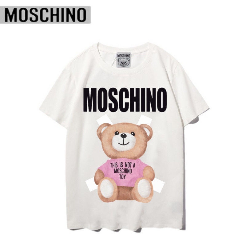 Áo Sweater Tay Ngắn In Hình Gấu Moschino Thời Trang Mùa Hè Cho Cặp Đôi 2022SS