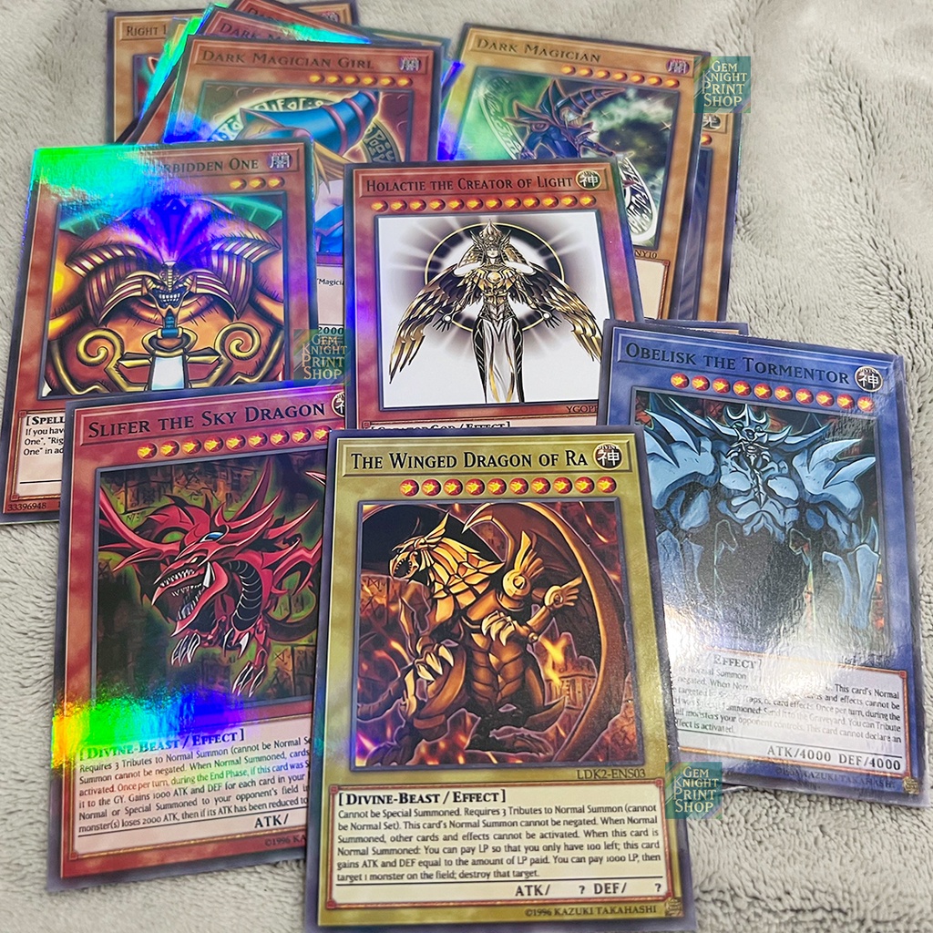 Bộ bài Yugioh - Combo 3 Vị Thần - God Pack Rainbow Foil