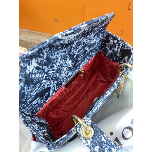 Túi D"ior Lady Hoạ Tiết