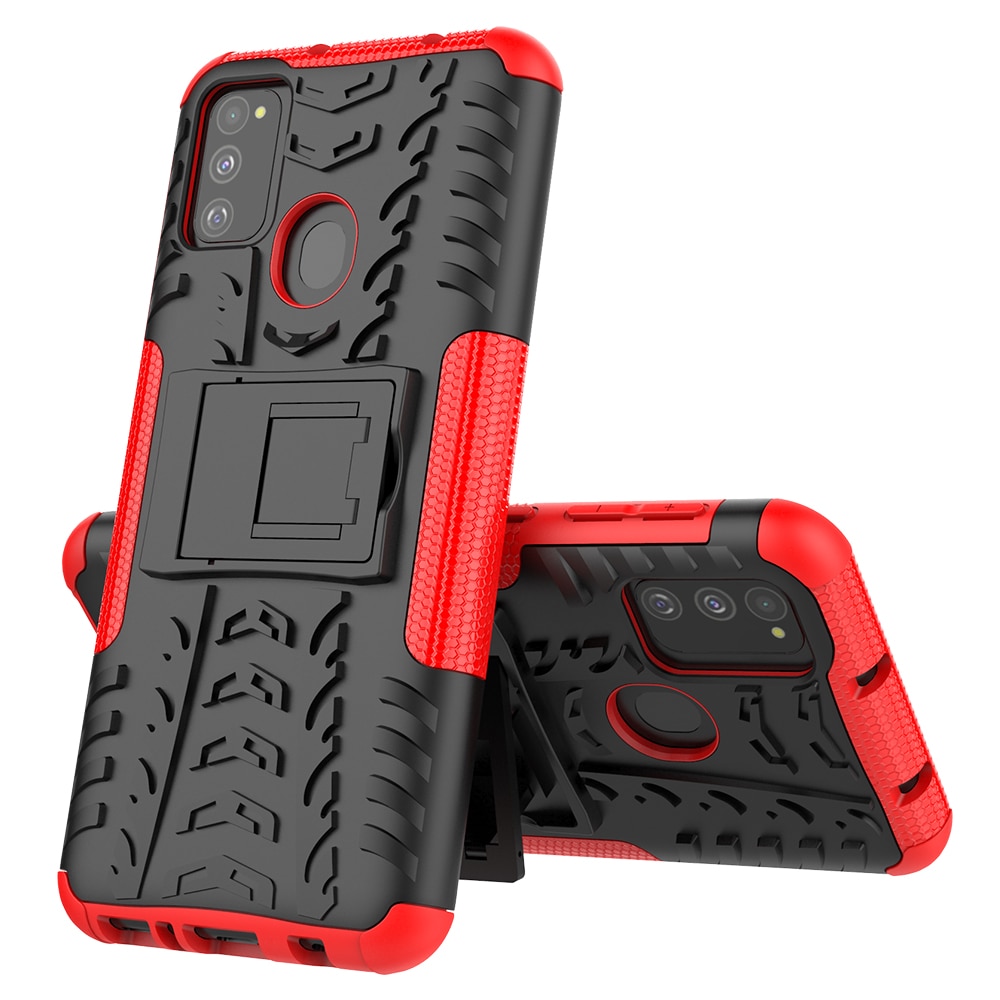 for Samsung Galaxy M21 Case Armor Silicone Rugged Dual Protective Case for Samsung M21 M 21 Stand Shockproof Cover Bumper