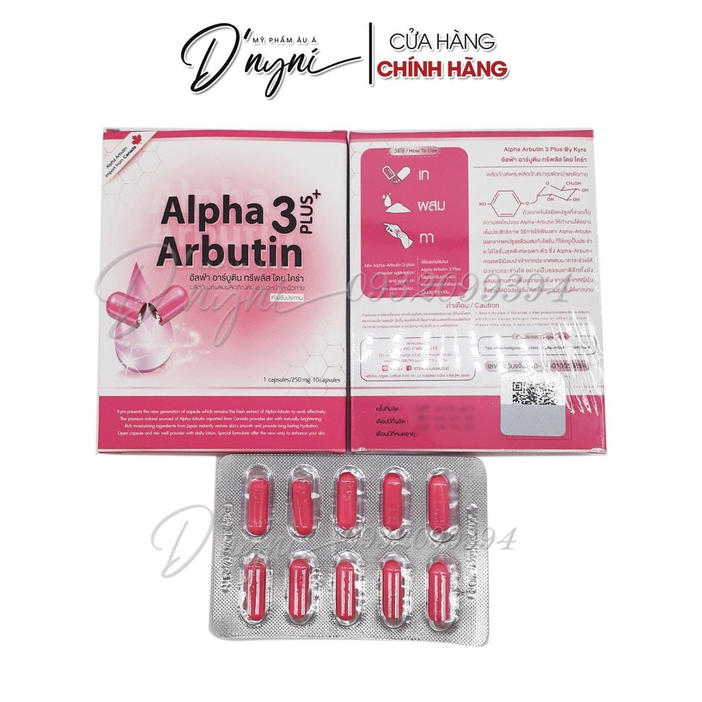 Bột Dưỡng Trắng Ban Đêm Alpha Arbutin Thái Lan