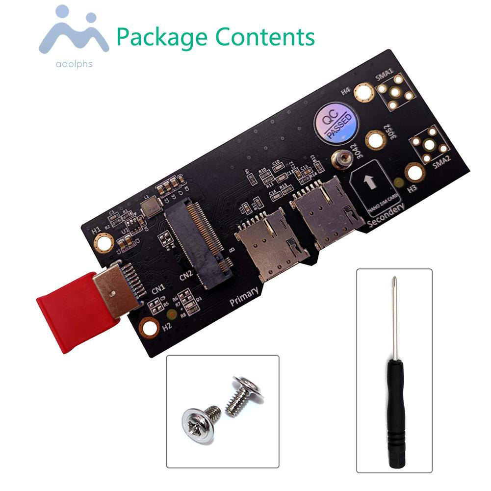Card Chuyển Đổi Adolphs Ngff M2 Sang Usb 3.0 W / Sim Cho 3g / 4g / 5g | BigBuy360 - bigbuy360.vn