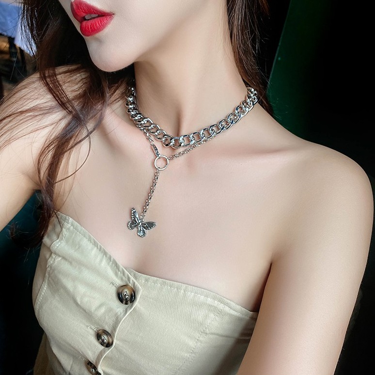 Set vòng cổ rời họa tiết hồ điệp ấn tượng VC88