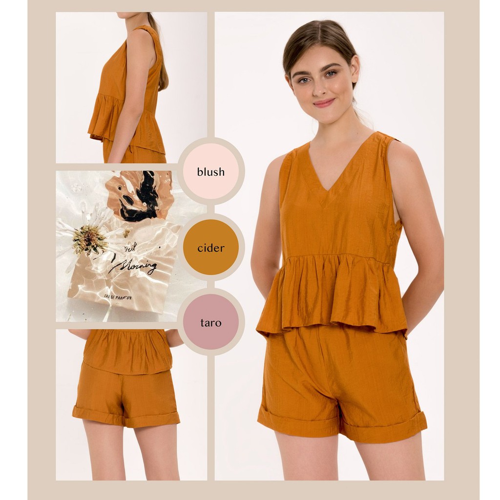 Áo Ruffle Linen (Viền bèo)-Midnight Sleepwear