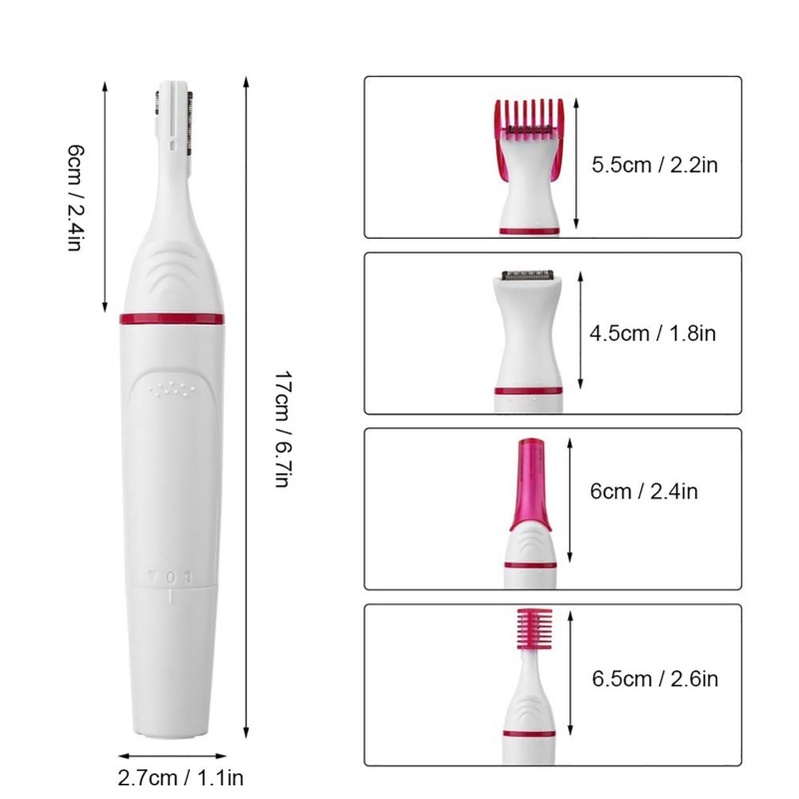 Máy Tẩy Lông AA Không Đau Dùng Pin AA Tiện Dụng Cho Nữ