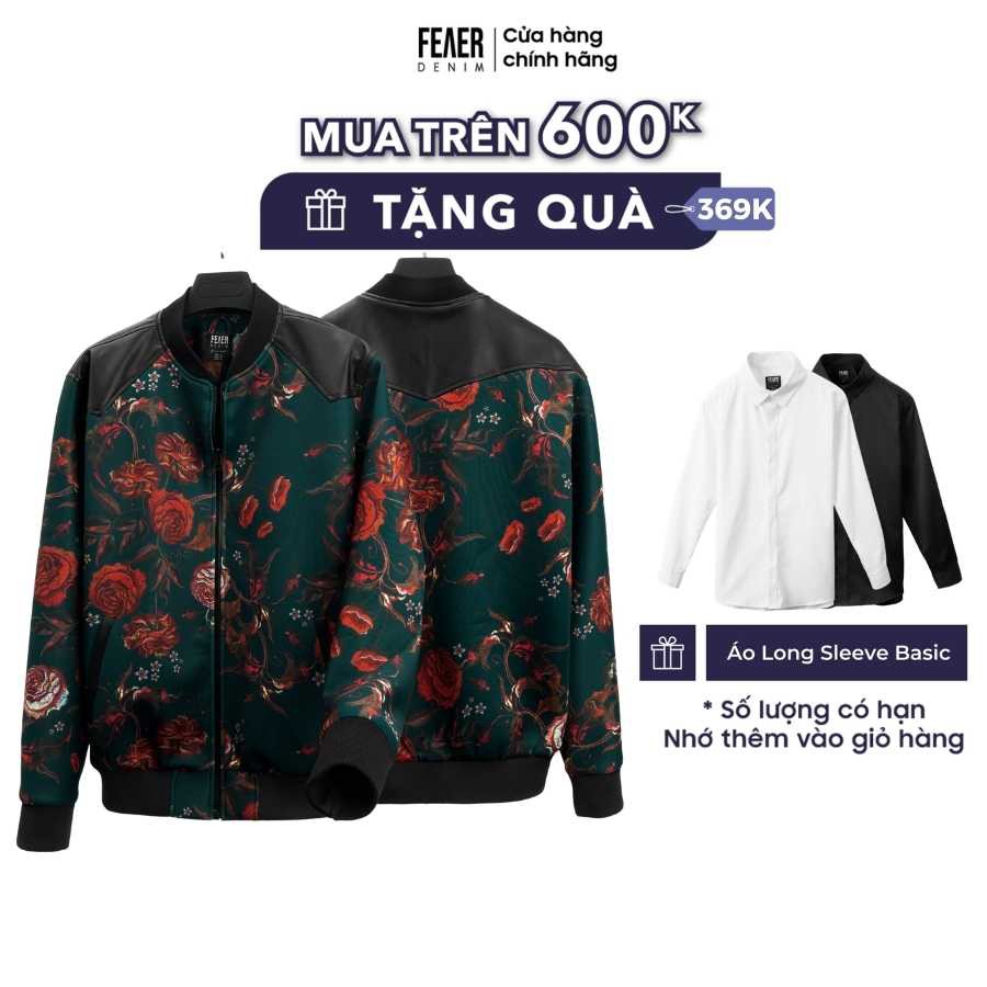 Áo Khoác One Flo Bomber nam FEAER, Chất dù mecro