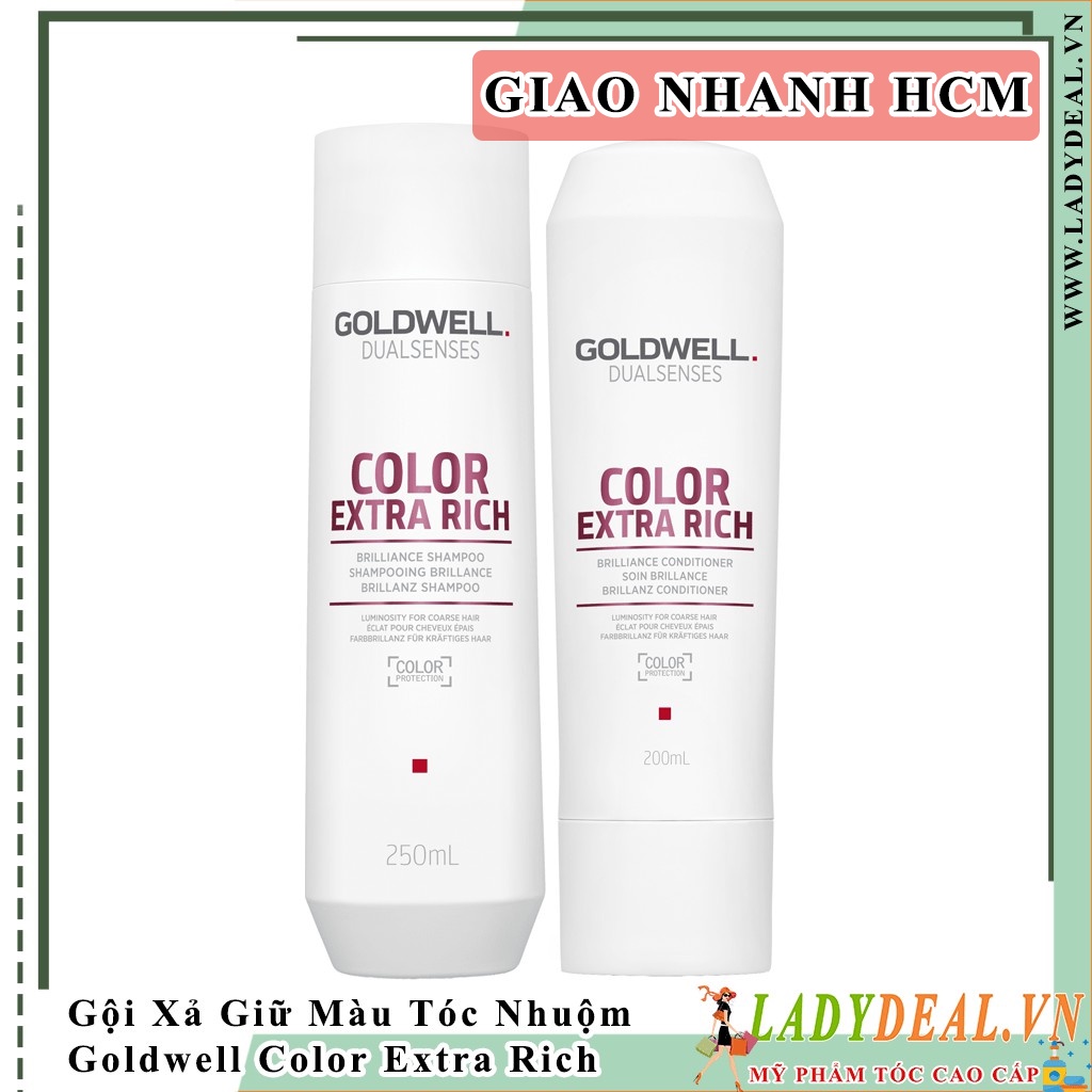 [ Chính Hãng ] Dầu Gội - Xả Giữ Màu Goldwell Dualsenses Color Extra Rich 200ml - 250ml