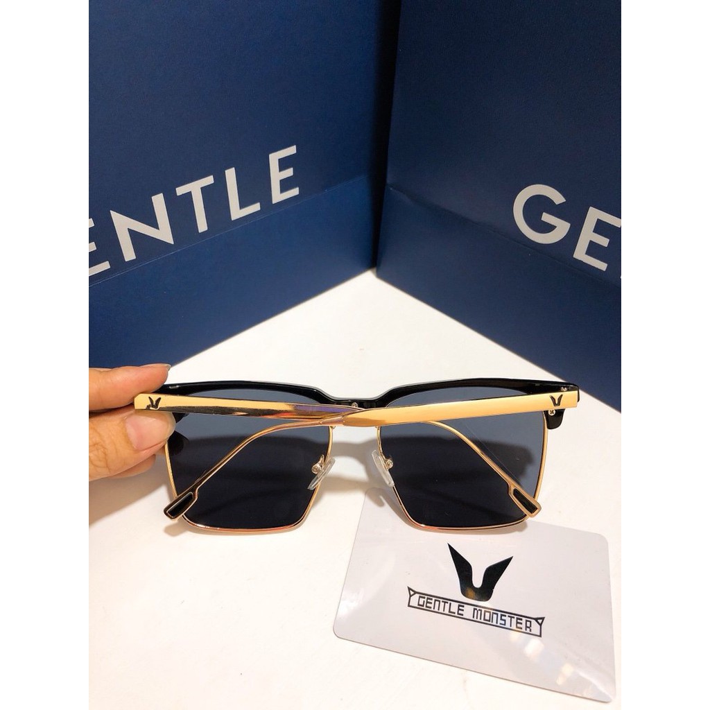 Mắt kính nam nữ N40 hàn quốc gọng kim loại vuông thời trang cao cấp hot trend | BigBuy360 - bigbuy360.vn