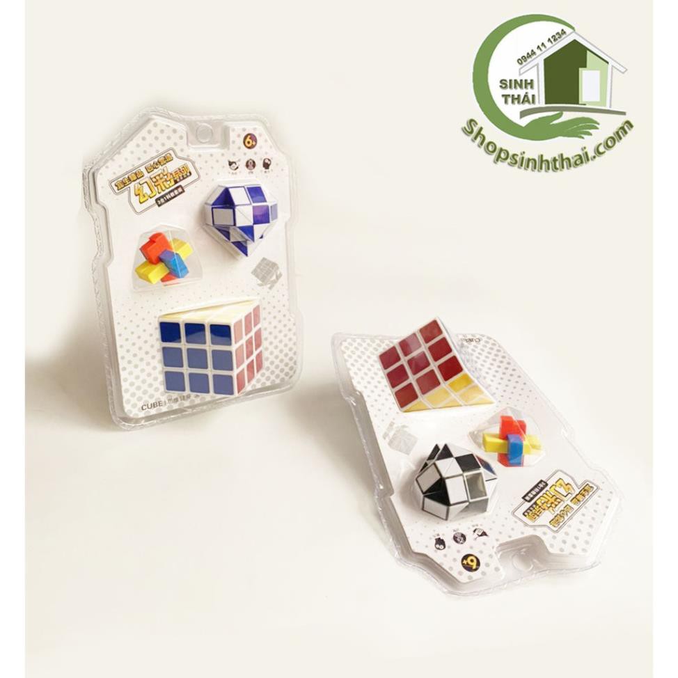 Vỉ 3 cục rubik to nhỏ