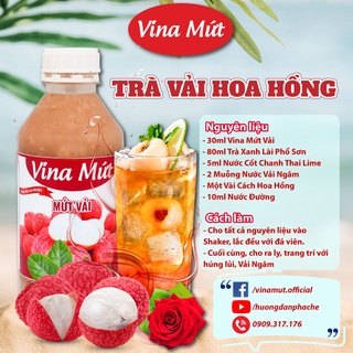 Sinh tố Vải VINA MỨT 1000ml