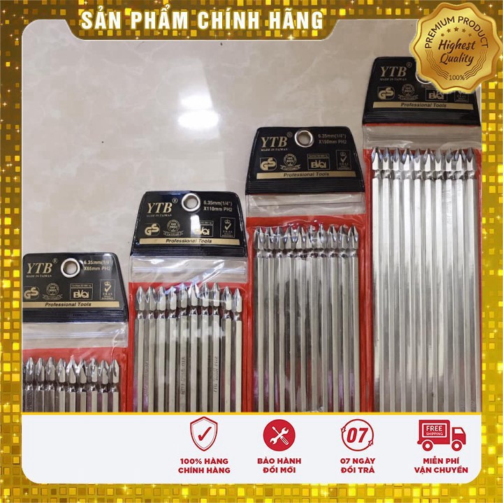 Mũi tô vít YTB cao cấp, nhiều size