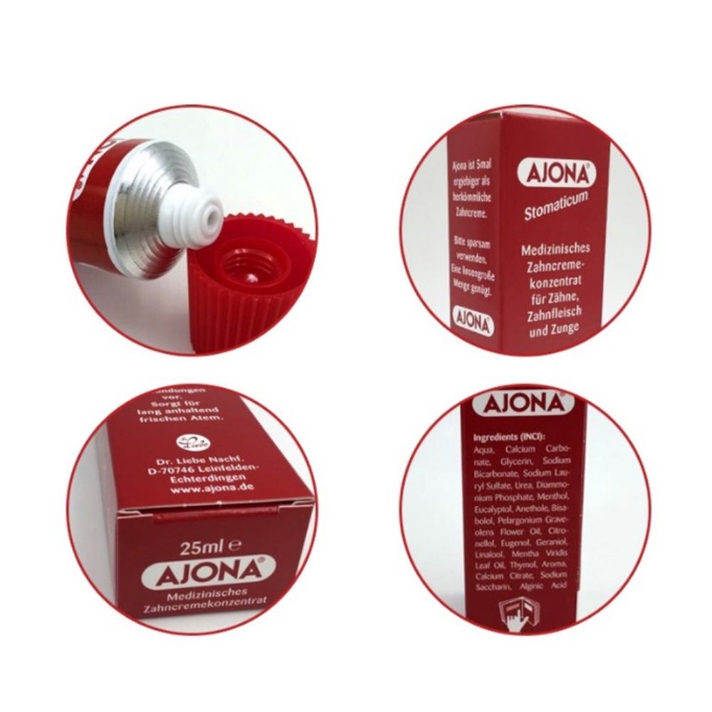 Kem đánh răng ý tế Ajona trắng răng, loại bỏ cao răng, Hàng Đức - Shop Lavenic