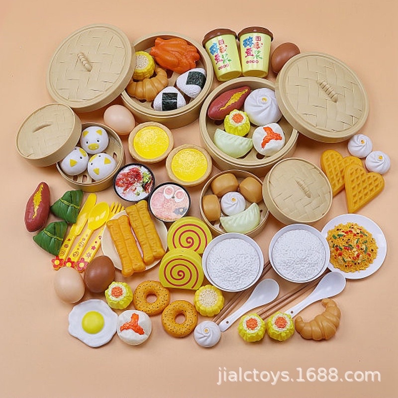 BỘ ĐỒ CHƠI NẤU ĂN FOOD 88 CHI TIẾT ĐỦ MÓN Á ÂU