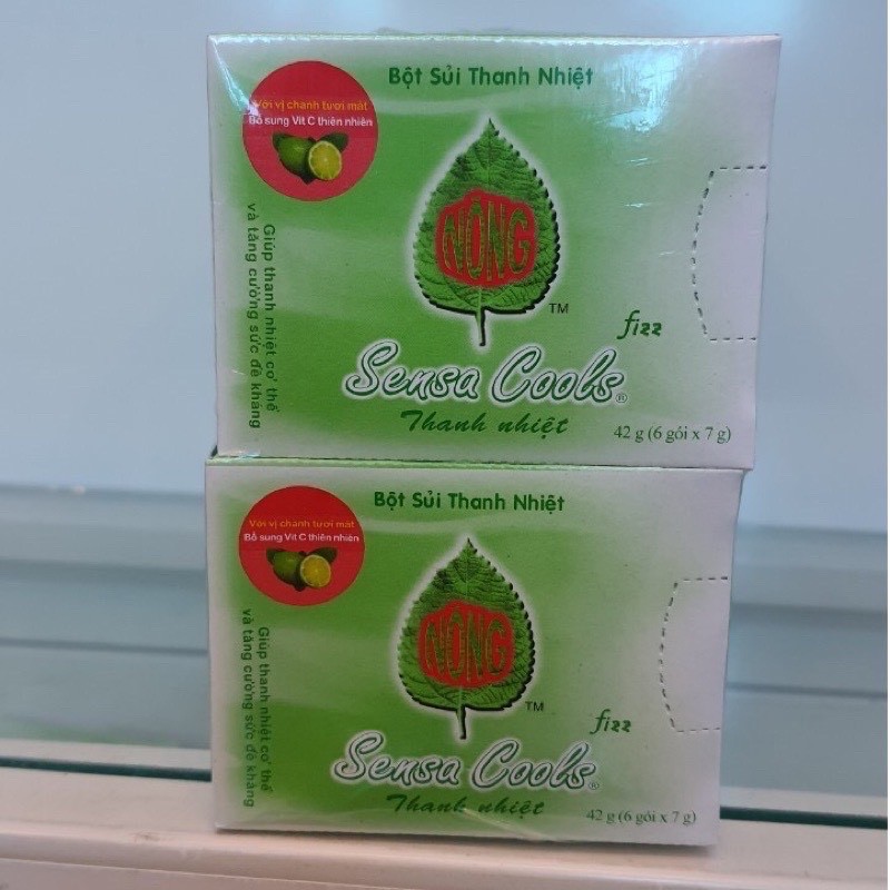 Bột sủi thanh nhiệt Sensacool Hộp 6 gói- hỗ trợ giảm nhiệt miệng, bổ sung Vitamin C, mát gan