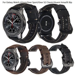 Dây đeo da thay thế cho đồng hồ Samsung Galaxy Watch 42mm / Gear S2 Classic / Huami Amazfit Bip