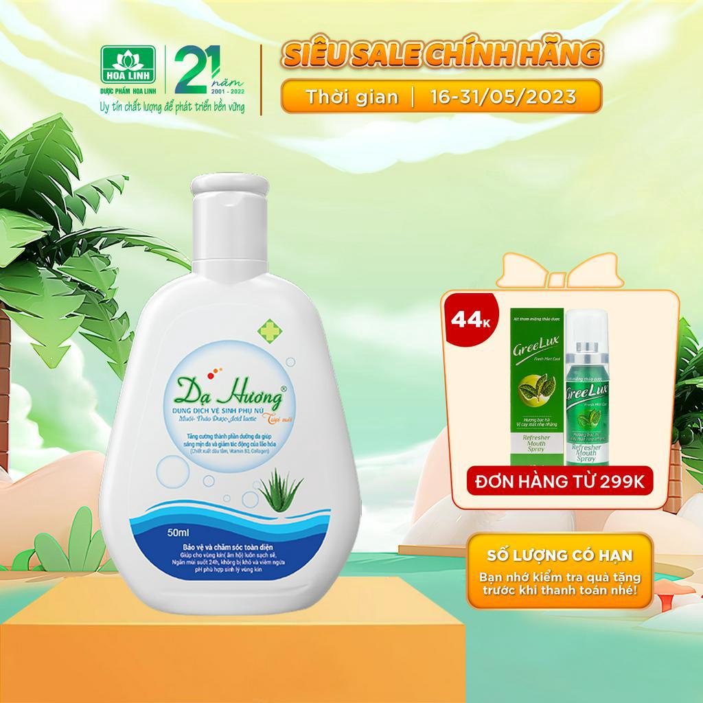 Dung dịch vệ sinh phụ nữ Dạ Hương 50ml